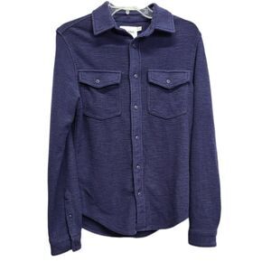 Goodiellow & Co Navy Blue Long‎ Sleeve Button Down Shirt Size Small